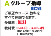 グループ指導　通常の授業を体験いただけます。受講料：無料